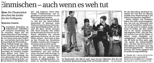 Zeitungsartikel, SZ, 30.05.2006